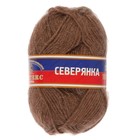 Пряжа "Северянка" 30% шерсть, 5% вербл. шерсть, 65% акрил 150м/100гр (113 какао) - Фото 2