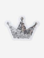 Термоаппликация «Корона», с пайетками, 8×5.8 см, цвет серебряный - Фото 3