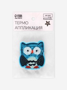Термоаппликация «Сова», с пайетками, 6×5.3 см, синяя - Фото 6