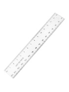 Линейка пластиковая Calligrata, 15 см, прозрачная, двусторонняя шкала - Фото 5