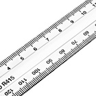 Линейка пластиковая Calligrata, 15 см, прозрачная, двусторонняя шкала - Фото 4