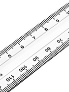 Линейка пластиковая Calligrata, 15 см, прозрачная, двусторонняя шкала - Фото 2