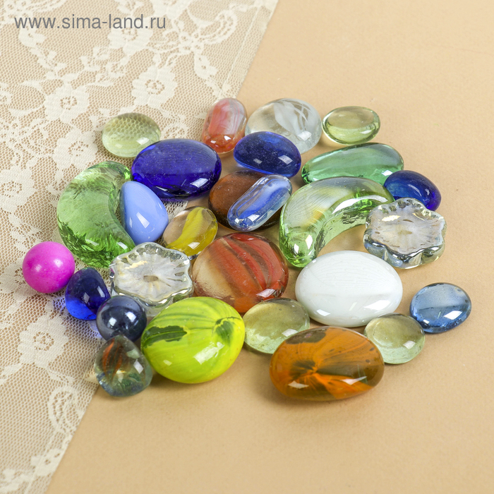 камень для декора ассорти 250гр - Фото 1