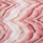 Штора тюлевая сетка с бархатом "Этель" Памир 170х250 см, розовый,100% п/э - Фото 2