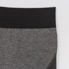 Легинсы женские спортивные JC001 LEG, цвет серый меланж/чёрный, размер 40-42 (S) - Фото 5