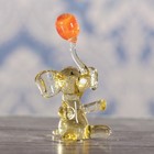 Сувенир стекло микро "Слон с мячом" 4х3х2 см  МИКС - Фото 2