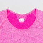 Футболка женская спортивная LF008, цвет розовый меланж, р-р 40-42 (S) - Фото 7
