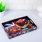 Поднос с ручками Дарим Красиво «Лондон», прямоугольный, дерево, 30×20×4.5 см - Фото 1