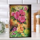 Поднос деревянный с ручками «Ваза с цветами», 30×20×4.5 см - Фото 3