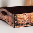 Поднос деревянный с ручками «Кофе», 30×20×4.5 см - Фото 4