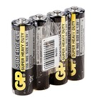 Батарейка солевая GP Supercell Super Heavy Duty, AA, R6-4S, 1.5В, спайка, 4 шт. - фото 10134366