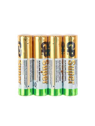 Батарейка алкалиновая GP Super, AAA, LR03-4S, 1.5 В, спайка, 4 шт.
