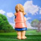 Садовая фигура "Девочка с цветком поилка" 43х25см - Фото 3