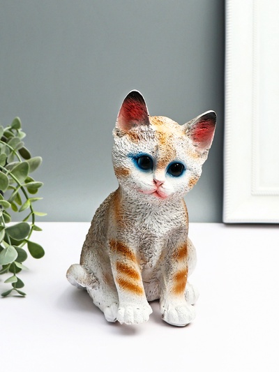 Копилка для денег «Котёнок», полистоун, 19.5×14 см