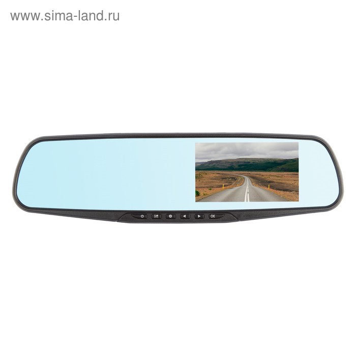 Видеорегистратор Dunobil Spiegel Solo зеркало, 4.3", обзор 120°, 1920x1080 - Фото 1