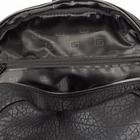 Рюкзак молодёжный, отдел на молнии, наружный карман, цвет чёрный - Фото 4