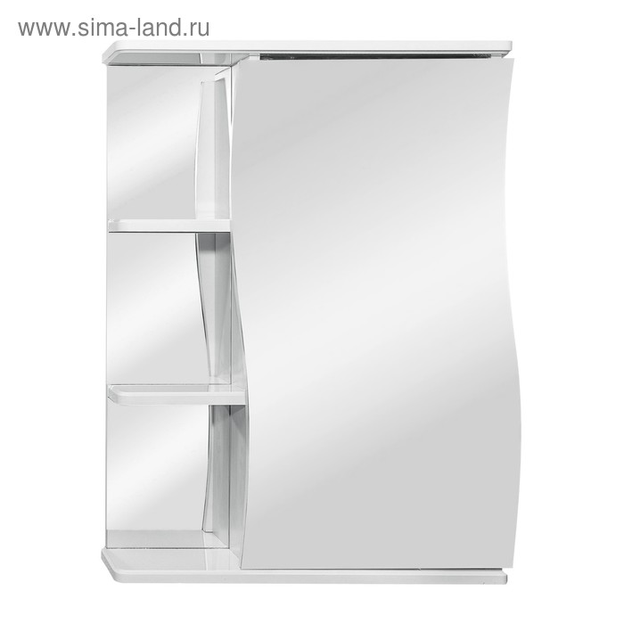 Зеркало-шкаф "Волна" 55 правое - Фото 1