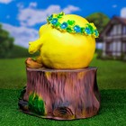 Садовая фигура из полистоуна «Колобок на пеньке», 40×33 см - Фото 3