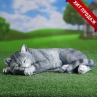 Садовая фигура из полистоуна «Кот Кузя», 13×24×40 см 3622936 - фото 319839800