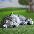 Садовая фигура из полистоуна «Кот Кузя», 13×24×40 см - Фото 9