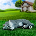 Садовая фигура из полистоуна «Кот Кузя», 13×24×40 см - Фото 12