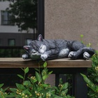 Садовая фигура из полистоуна «Кот Кузя», 13×24×40 см - Фото 7