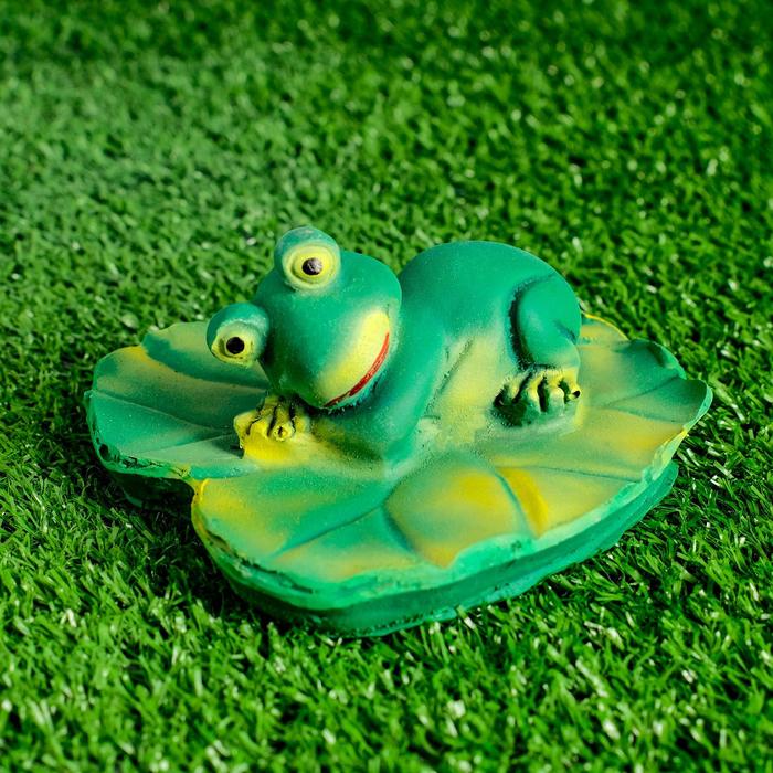 Садовая фигура "Лягушка на животе" 6х13см - Фото 1