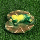 Садовая фигура из полистоуна «Лягушка на спине», 5.5×13×13 см - Фото 5