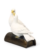 Садовая фигура из полистоуна «Голуби Пара на трубе», 25×14×22 см - Фото 9