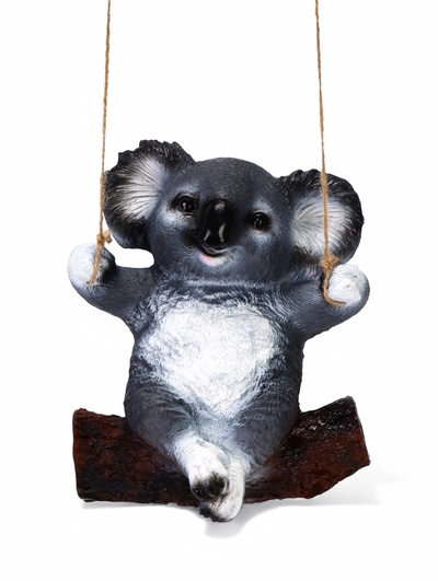 Подвесной декор из полистоуна «Коала на бревне», 25×15×24 см