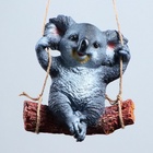 Подвесной декор из полистоуна «Коала на бревне», 25×15×24 см 3622953