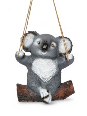 Подвесной декор из полистоуна «Коала на бревне», 25×15×24 см