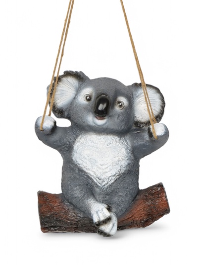 Подвесной декор из полистоуна «Коала на бревне», 25×15×24 см