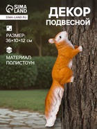 Подвесной декор из полистоуна «Белка», 36×10×12 см - Фото 1