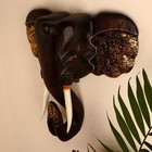 Сувенир дерево "Голова Слона" 46х17х50 см - фото 8390612