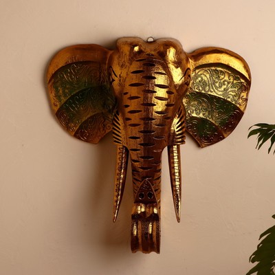 Сувенир дерево "Голова Слона" 40х36х12 см