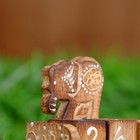 Деревянный календарь с кубиками "Слон" 12х6х3,5 см - Фото 5