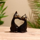 Сувенир «Сладкая парочка кошек», 7.5×3.5×9 см, бронза - Фото 1