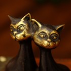 Сувенир бронза "Сладкая парочка кошек" 7,5х3,5х9 см - фото 9945750