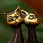 Сувенир бронза "Сладкая парочка кошек" 7,5х3,5х9 см - фото 9945751
