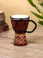 Сувенирный музыкальный инструмент барабан джембе «Светлый», 12×9×9 см, МИКС 2929585 Сувенирный музыкальный инструмент барабан джембе «Светлый», 12×9×9 см, МИКС 2929585