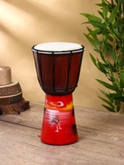 Сувенирный музыкальный инструмент барабан джембе «Пейзаж», 30×15×15 см, МИКС 2929599 Сувенирный музыкальный инструмент барабан джембе «Пейзаж», 30×15×15 см, МИКС 2929599