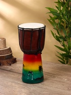 Сувенирный музыкальный инструмент барабан джембе «Пейзаж», 30×15×15 см, МИКС 2929599 Сувенирный музыкальный инструмент барабан джембе «Пейзаж», 30×15×15 см, МИКС 2929599