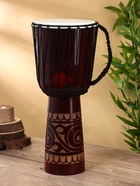 Сувенирный музыкальный инструмент барабан джембе «Светлый», 50×23×23 см, МИКС 2929605 Сувенирный музыкальный инструмент барабан джембе «Светлый», 50×23×23 см, МИКС 2929605