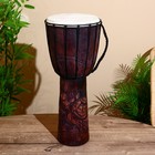 Музыкальный инструмент барабан джембе "Тёмный" 60х25х25 см МИКС - фото 2054599