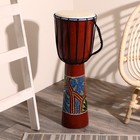 Сувенирный музыкальный инструмент барабан джембе «Цветной», 70×25×25 см, МИКС - фото 120906510