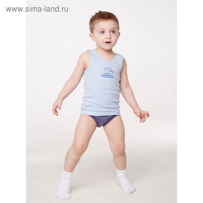 Майка для мальчика, рост 98/104 см, цвет микс - Фото 1