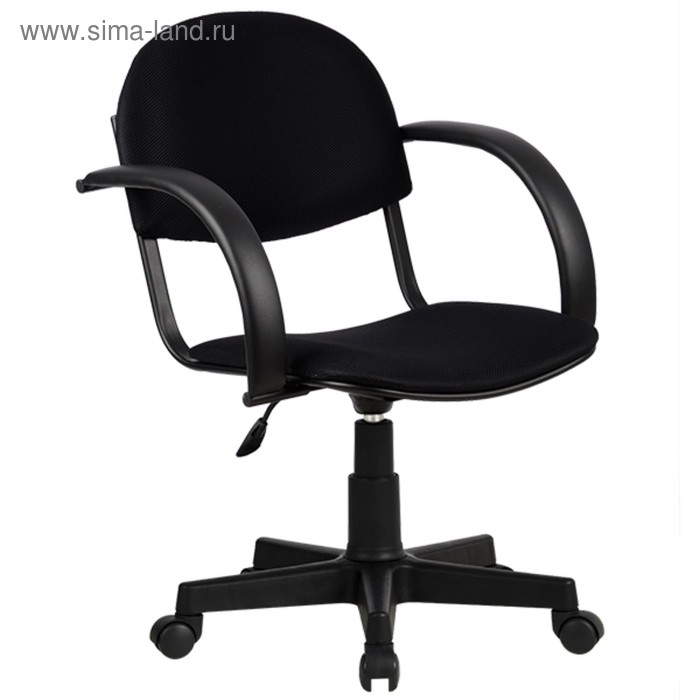 Кресло MP-70 Pl, ткань-сетка, чёрное - Фото 1