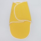 Пеленка-кокон на липучках, рост 50-62 см, цвет жёлтый, кулирка 1139 - Фото 1