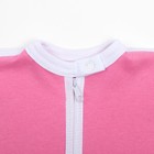 Пеленка-кокон на молнии, интерлок, рост 50-62 см, цвет розовый 1133 - Фото 3